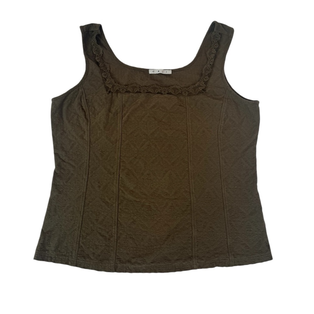 Elegant Brown Sleeveless Top